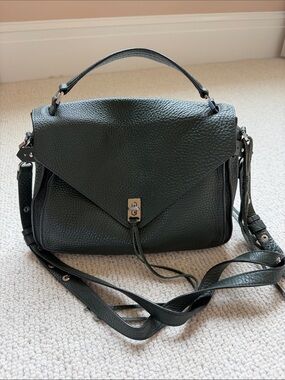 Rebecca Minkoff Darren Satchel - Green Pebbled Leather